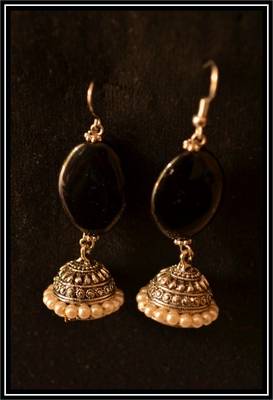 Pearl Handcrafted Semi-Precious Bead Earrings 3
