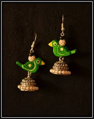 Pearl Handcrafted Semi-Precious Bead Earrings 3