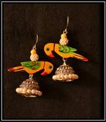 Pearl Handcrafted Semi-Precious Bead Earrings