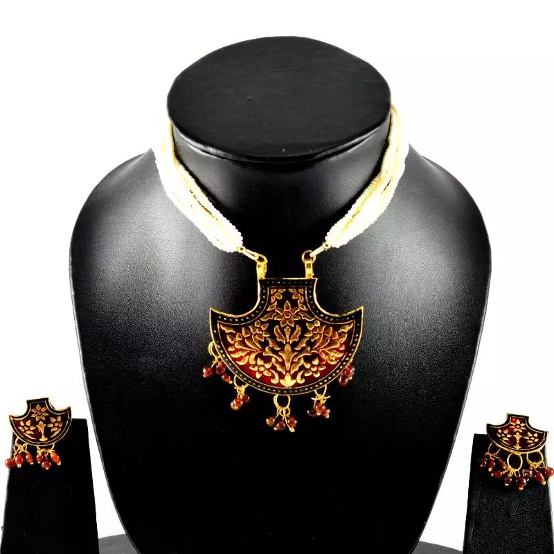 Designer necklace with earing