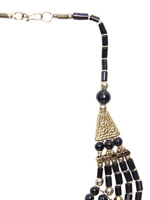 Black Pearls Beaded Handmade Necklace 2