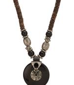 Black Chackra Pendant Necklace