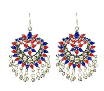 The Multicolored Tapeze Banjara Earrings 1