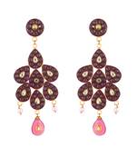 Maroon Rodolite  Latest Designer  Earring