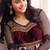 White & red Printed Georgette semi stitched Anarkali salwar suit By fabfiza