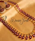 Beautiful Traditional Red Palakka Long Haar Set