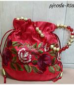 Trendy red potli bag