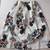 Off white printed dupion silk unstitched lehenga with dupatta