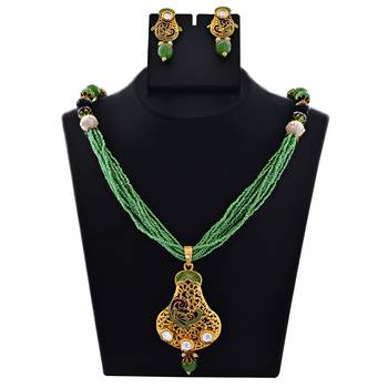 Meenakari Eid Festival Chid Mala Necklace Set 1
