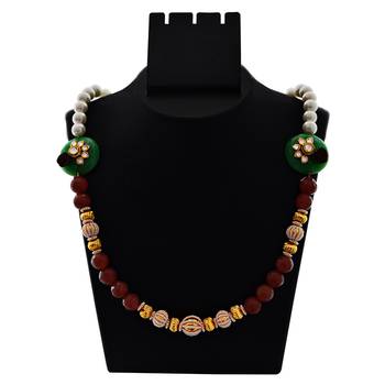 Eid Festive Kundan Mala Necklace Set 1