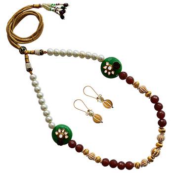 Eid Festive Kundan Mala Necklace Set 2