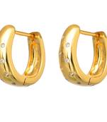 Piercing Gold Salman Style Stone Fashion Bali Stud Earrings for Men Boys