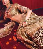 Bollywood Deepika Padukone Maroon Wedding Lehenga