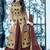 Golden embroidered silk salwar