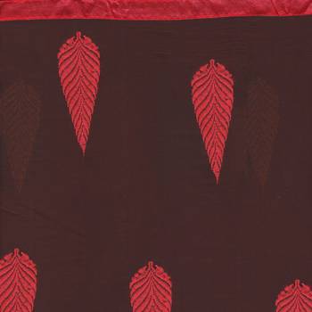 Peach abstract_print Chanderi with  Heavy Jequard unstitched salwar with dupatta 4