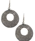 Dainty Indian Jaipur Geometric Oxidized German Silver Jhumki Earring for Women