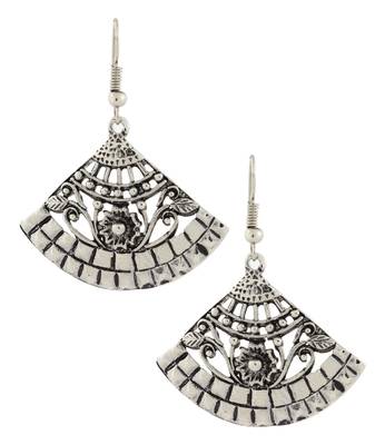 Dainty Indian Jaipur Fancy Oxidized German Silver Jhumki Earring for Women 1