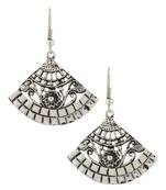 Dainty Indian Jaipur Fancy Oxidized German Silver Jhumki Earring for Women