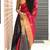 Multicolor digital printed zarna silk saree with blouse