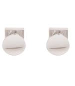 Shaze Rhodium Finish Nut Bolt Cufflinks for Men