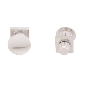 Shaze Rhodium Finish Nut Bolt Cufflinks for Men 3