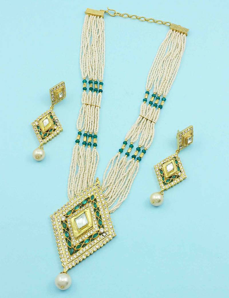 rajwadi necklace set gold