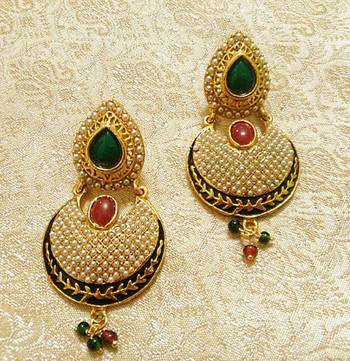 Designer Bollywood Jhumka Jewellery Earrings For Navratri,Diwali,Wedding-LFER008 1