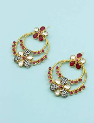 Red american_diamonds danglers-drops 5