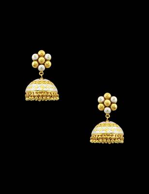 White american_diamonds jhumkas 3