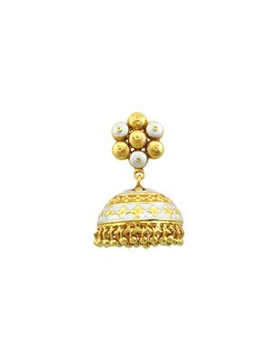 White american_diamonds jhumkas 4