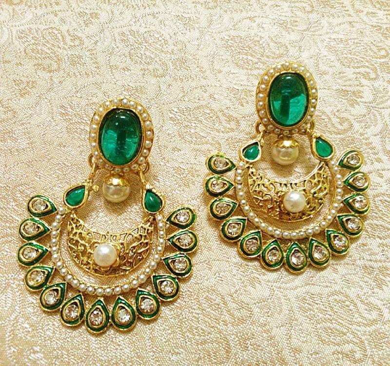 Designer Bollywood Jhumka Jewellery Earrings For Navratri,Diwali,Wedding-LFER012