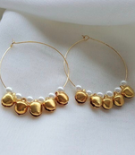 Ghungroo And Pearls Hoops Baali