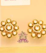 Kundan Meenakari Zircon Studs