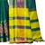 Green embroidered silk saree with blouse