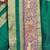 Green embroidered silk saree with blouse