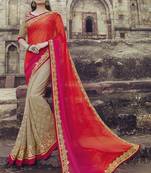 Multicolor embroidered art silk sarees saree with blouse