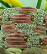 Indian Lakh Bangles Of Jaipur 6 Pcs Set Color Pink