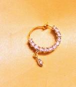 Diamond Gold Plated Spring Nose Ring
