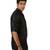 Amora Designer Ethnic Black Solid Blended Linen Straight Short Kurta For Men