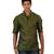 Amora Designer Ethnic Light Green Solid Blended Linen Straight Short Kurta For Men