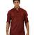 Amora Designer Ethnic Maroon Solid Blended Linen Straight Short Kurta For Men