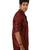 Amora Designer Ethnic Maroon Solid Blended Linen Straight Short Kurta For Men