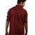 Amora Designer Ethnic Maroon Solid Blended Linen Straight Short Kurta For Men