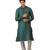 Amora Designer Ethnic Blue Blended Silk Kurta  For Men