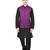 Indian Attire Blended Purple Koti (Waistcoat) And Black Kurta Churidar For Men