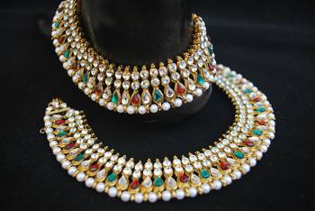 Glorious 2 pair of bridal anklets 2