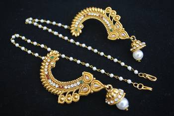 Full Ear Cover Jhumkii Earrings with String 1