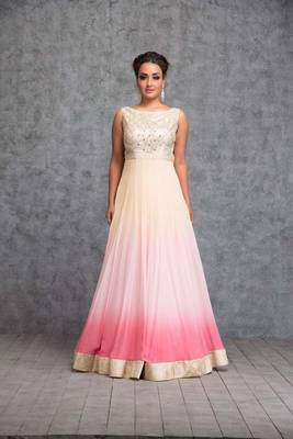 Multi Color Hand Woven Georgette Semi Stitched Salwar With Dupatta 1