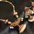 Beautiful Handmade Kemp Green Necklace Set With Jhumka Pendant