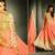 Peach colored amazing party wear designer attire